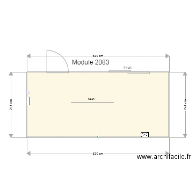 module 2083 a. Plan de 0 pièce et 0 m2