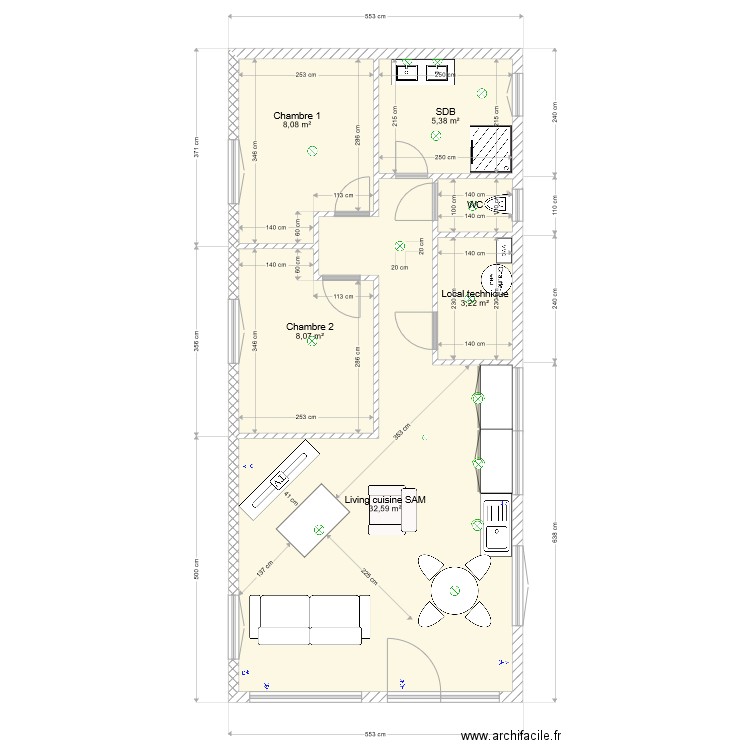 Mont Bonvillers étage. Plan de 0 pièce et 0 m2