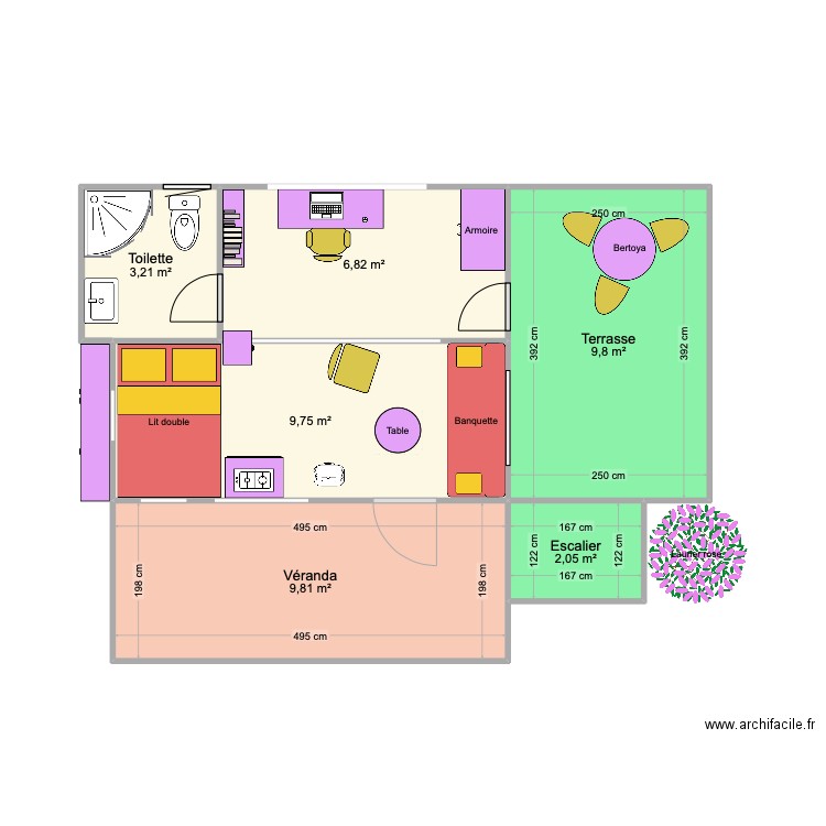 Bungalow v3. Plan de 0 pièce et 0 m2