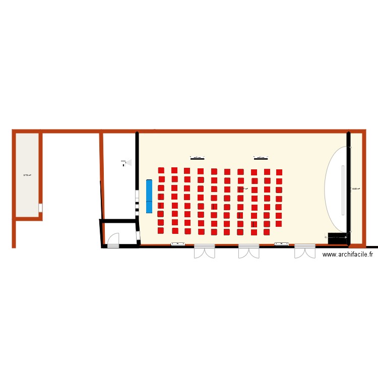 Salle de cinéma IF Bobo. Plan de 0 pièce et 0 m2