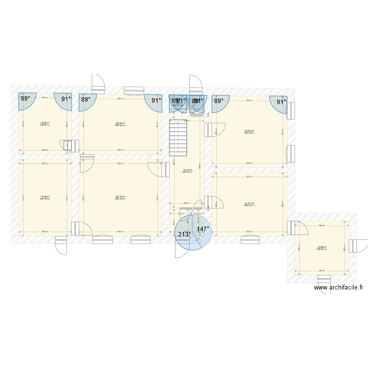 Rez CMV Vierves sol 3. Plan de 9 pièces et 161 m2