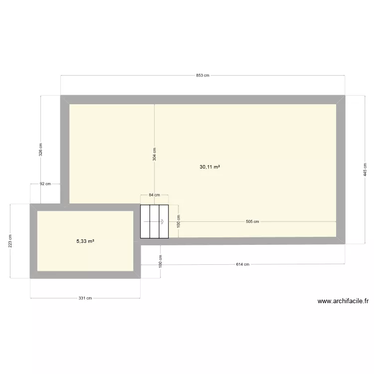 Piscine fred. Plan de 