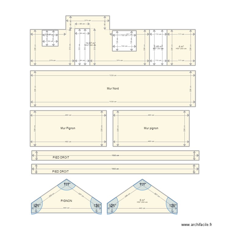 MADEC. Plan de 13 pièces et 98 m2