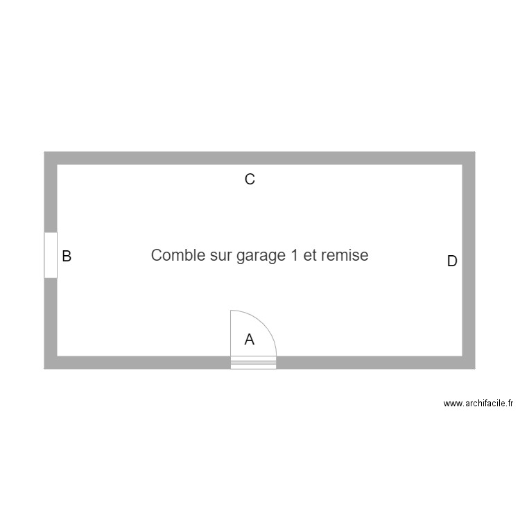 comble sur garage1. Plan de 0 pièce et 0 m2