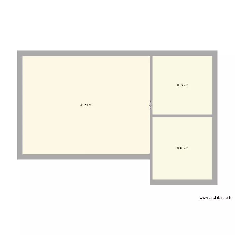 existant am&eacute;nag&eacute;. Plan de 