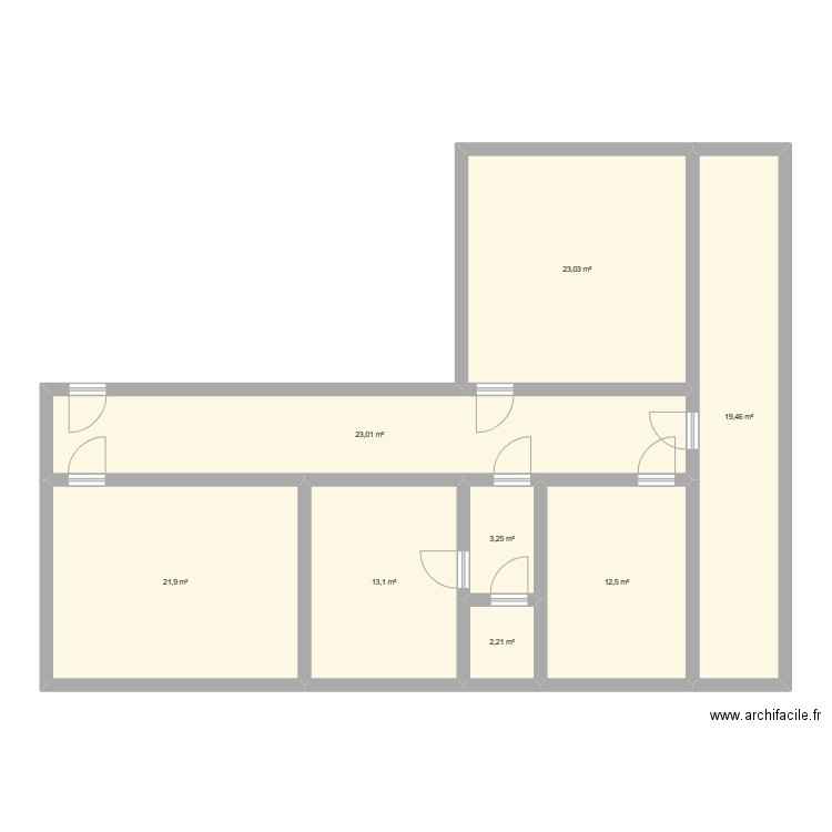 2 ETAGE DROITE . Plan de 0 pièce et 0 m2