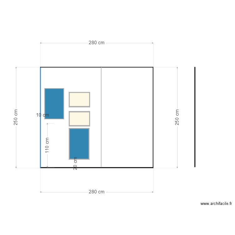 niches douche transparence chambre. Plan de 0 pièce et 0 m2