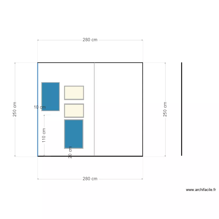 niches douche transparence chambre. Plan de 