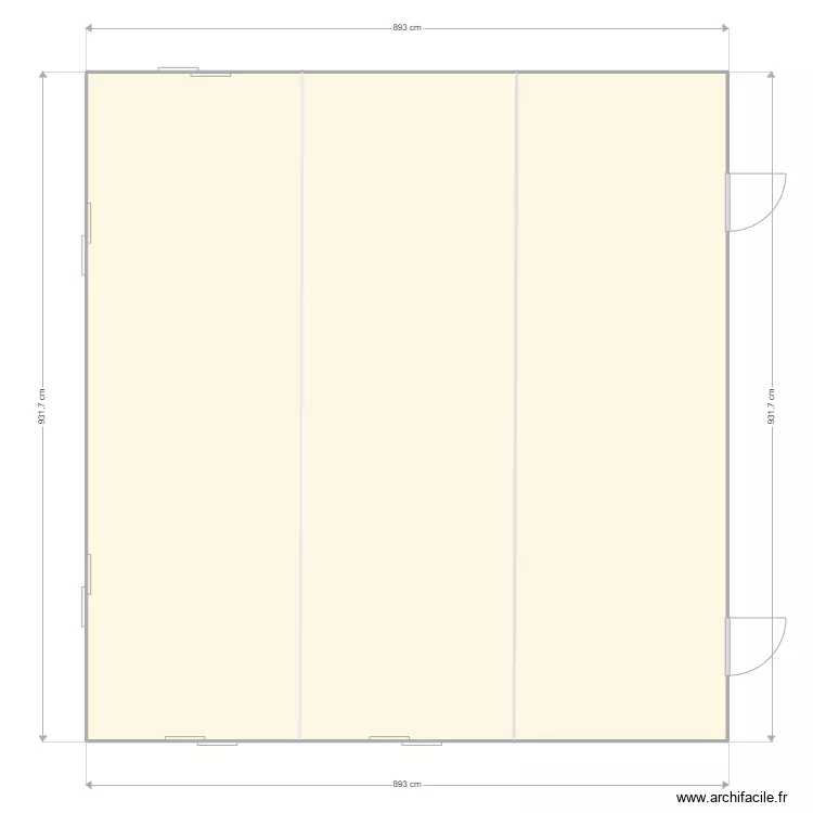 SALLE TRIPLE - IETC. Plan de 