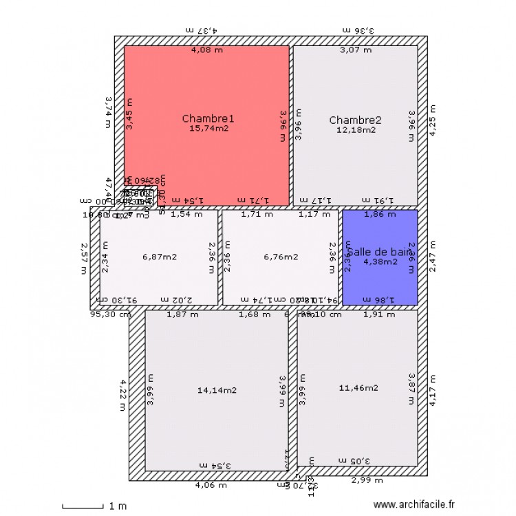 Maison RDC. Plan de 0 pièce et 0 m2