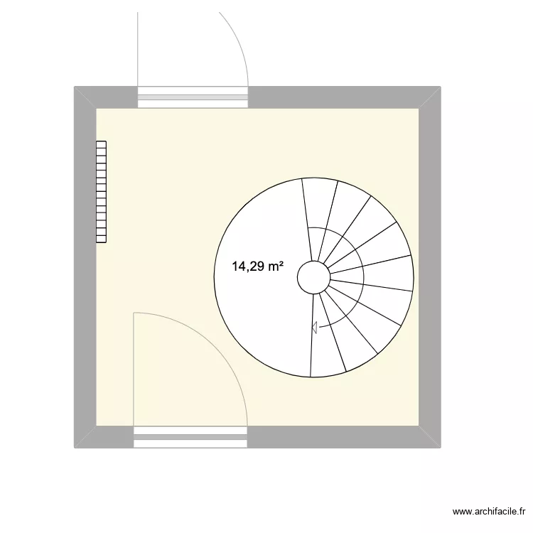RDC Sas avant. Plan de 