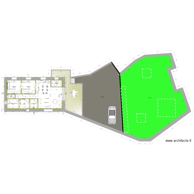 PLAN GITE 1. Plan de 10 pièces et 394 m2