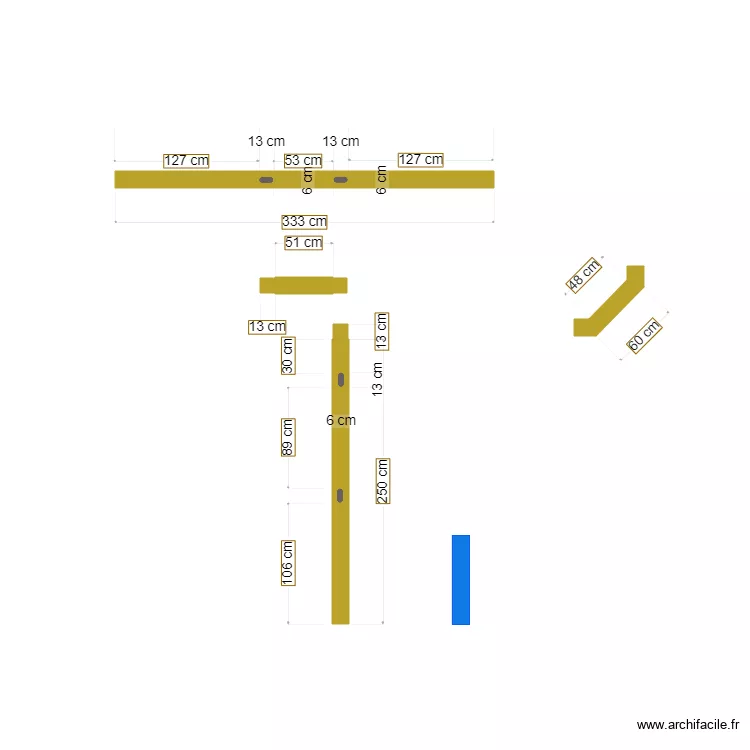 Balancoire 3. Plan de 