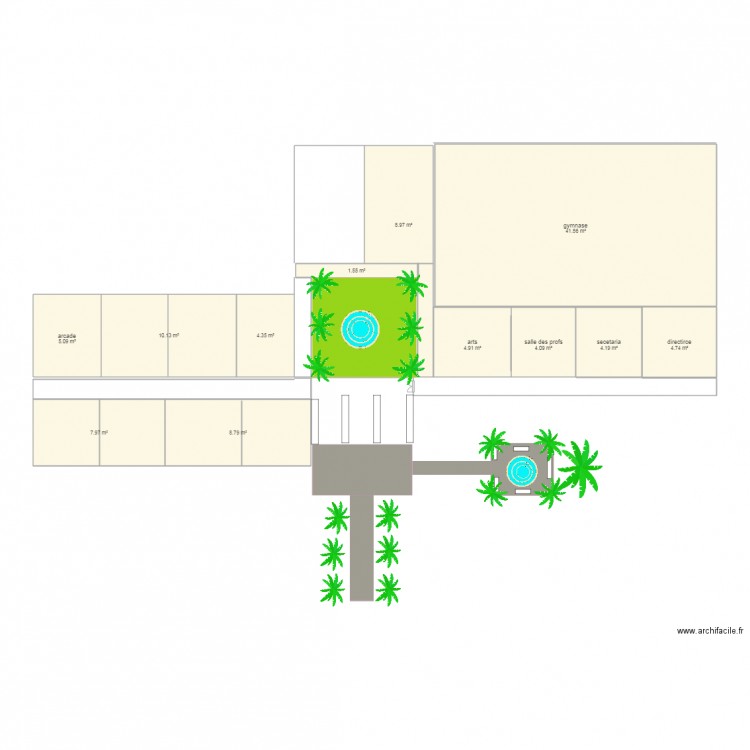 ECOLE HS. Plan de 0 pièce et 0 m2