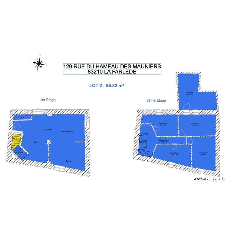 r1 la farélde . Plan de 0 pièce et 0 m2