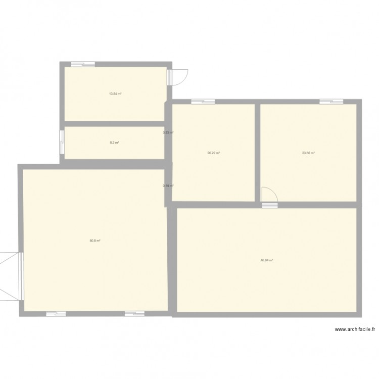 plan maison 2. Plan de 8 pièces et 164 m2