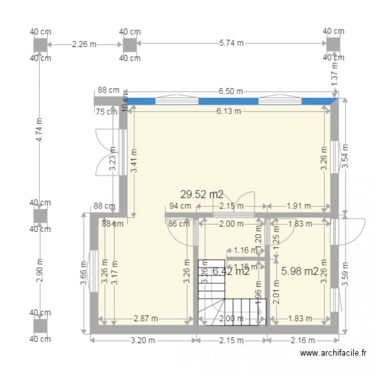 bras canot 2. Plan de 0 pièce et 0 m2