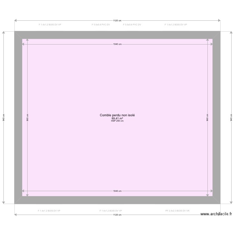 Ardoin. Plan de 17 pièces et 254 m2