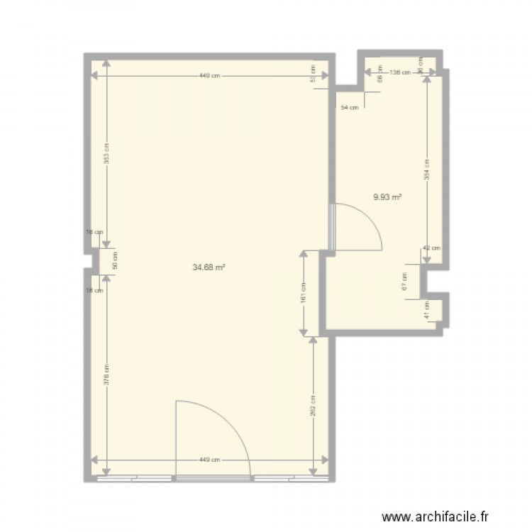 Local Centre ville. Plan de 0 pièce et 0 m2