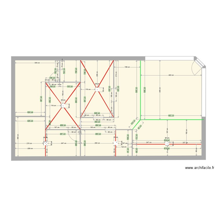 boucherie mont plans siphon pente carrelage. Plan de 0 pièce et 0 m2