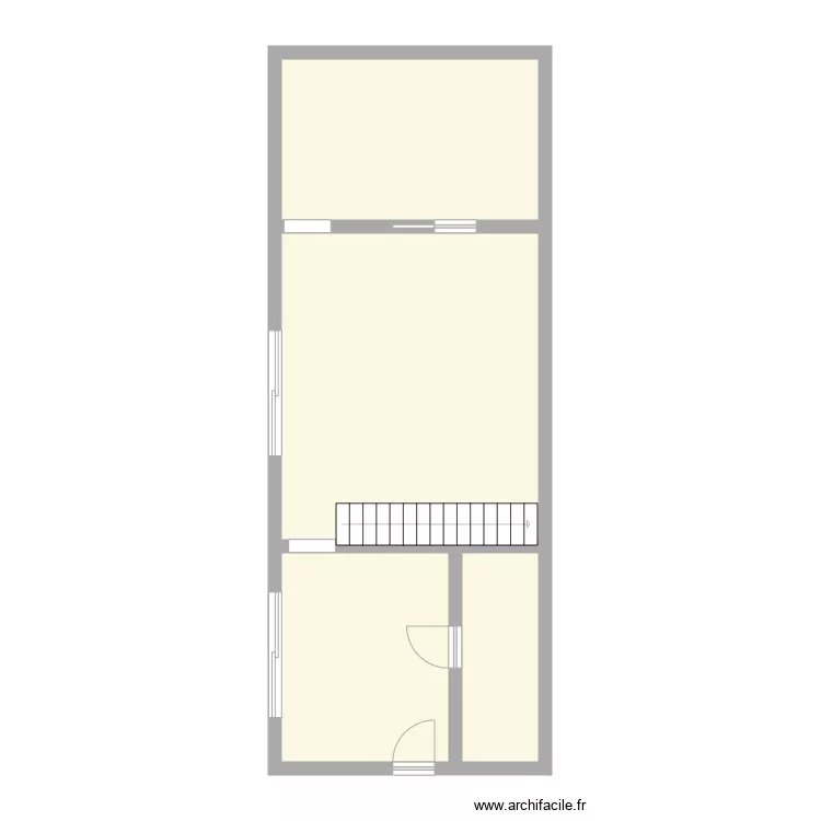 CRECY AU MONT. Plan de 
