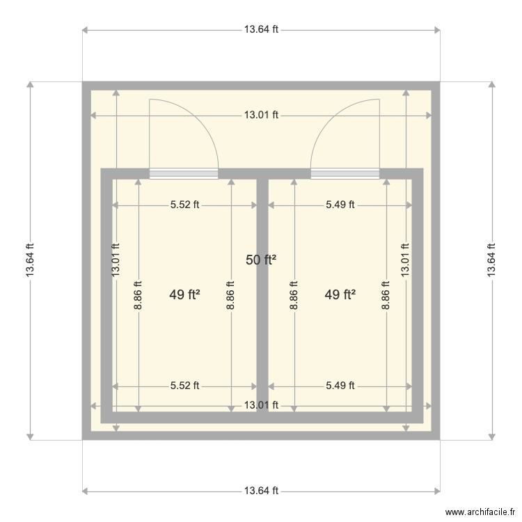 Fug. Plan de 0 pièce et 0 m2