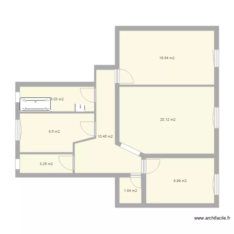 19 cours Palmarole. Plan de 