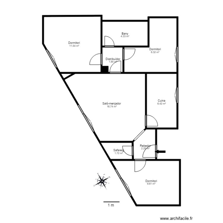 C R VALIRA NOVA BLOC A SUBTERRANI 1 1. Plan de 0 pièce et 0 m2