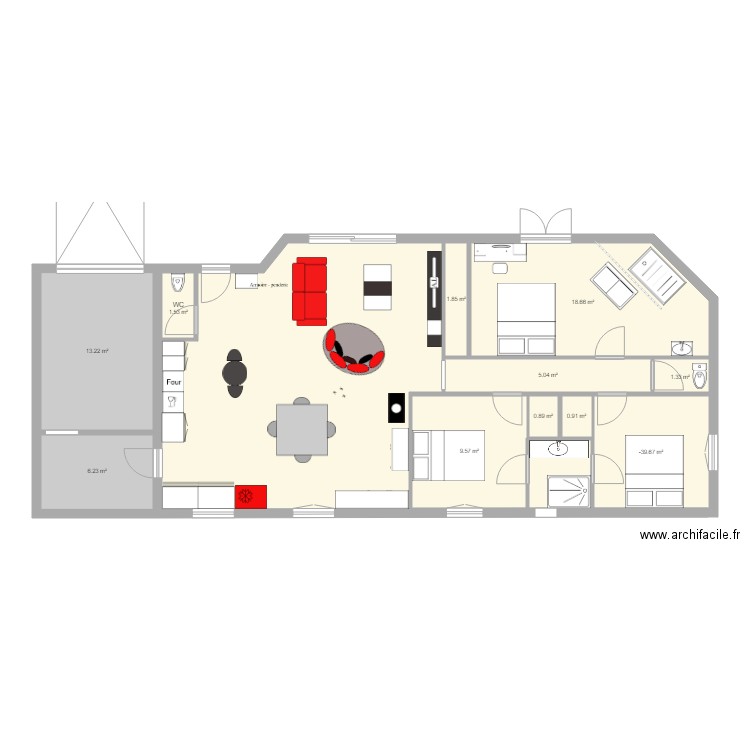 mateilles. Plan de 0 pièce et 0 m2