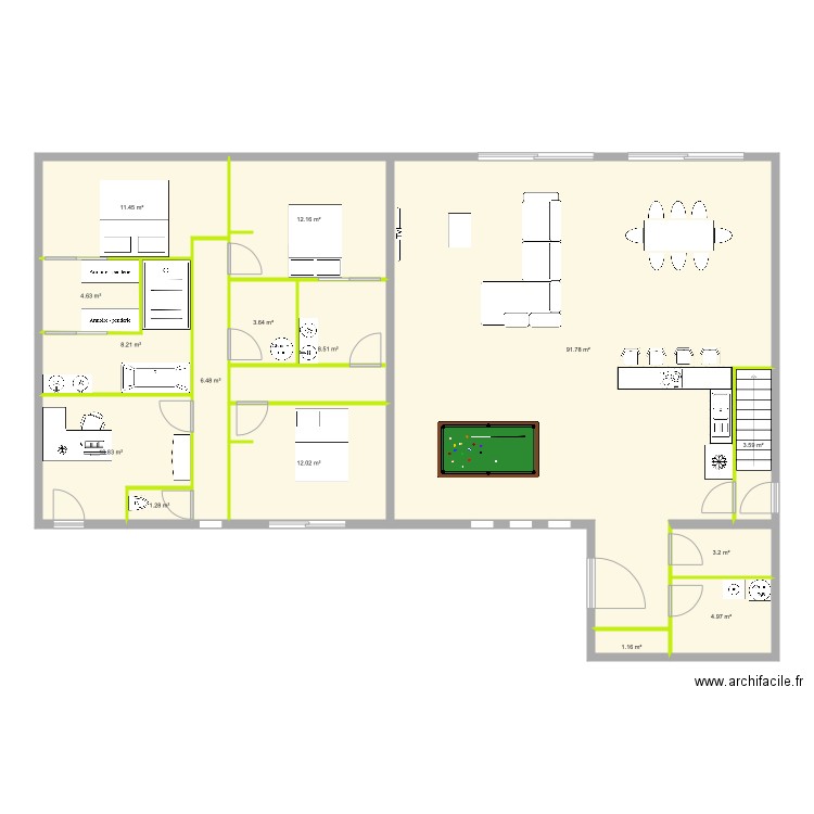 Projet maison. Plan de 0 pièce et 0 m2