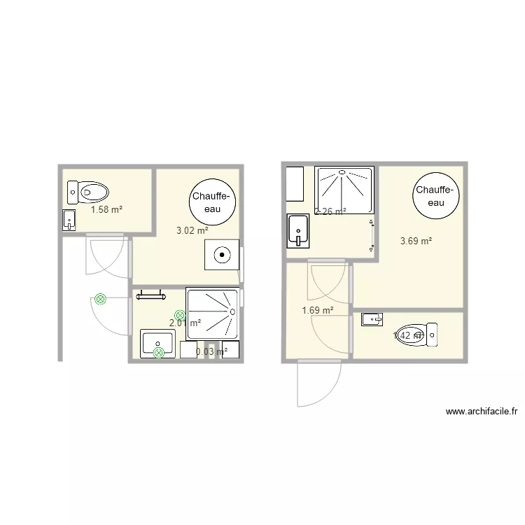 sdb du bas 3. Plan de 