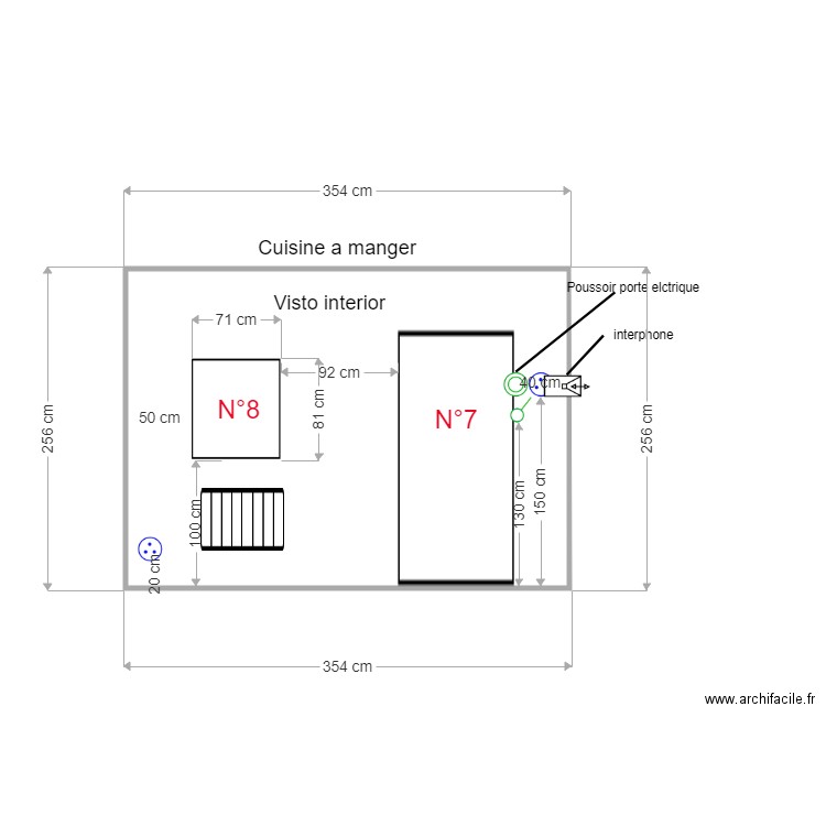 MUR CUISINE8. Plan de 0 pièce et 0 m2