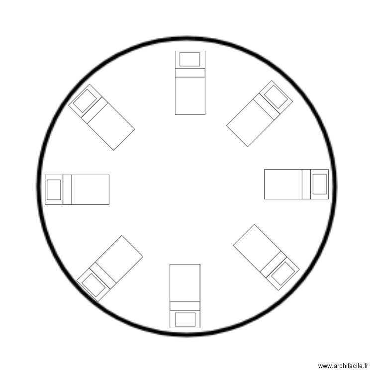 yourte. Plan de 0 pièce et 0 m2