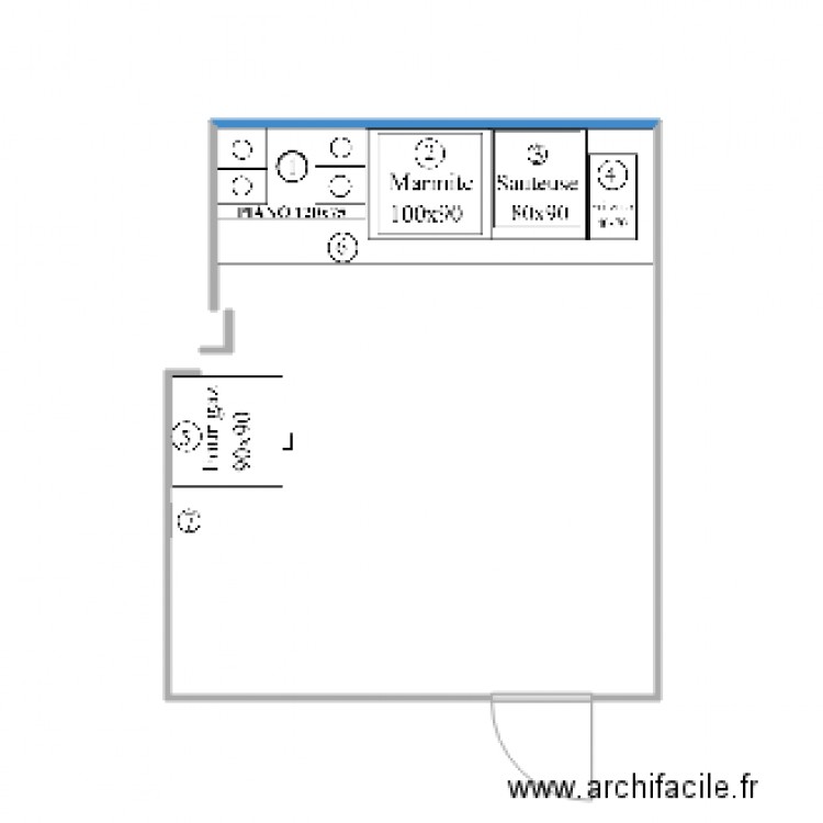 ERIC cuisson. Plan de 0 pièce et 0 m2