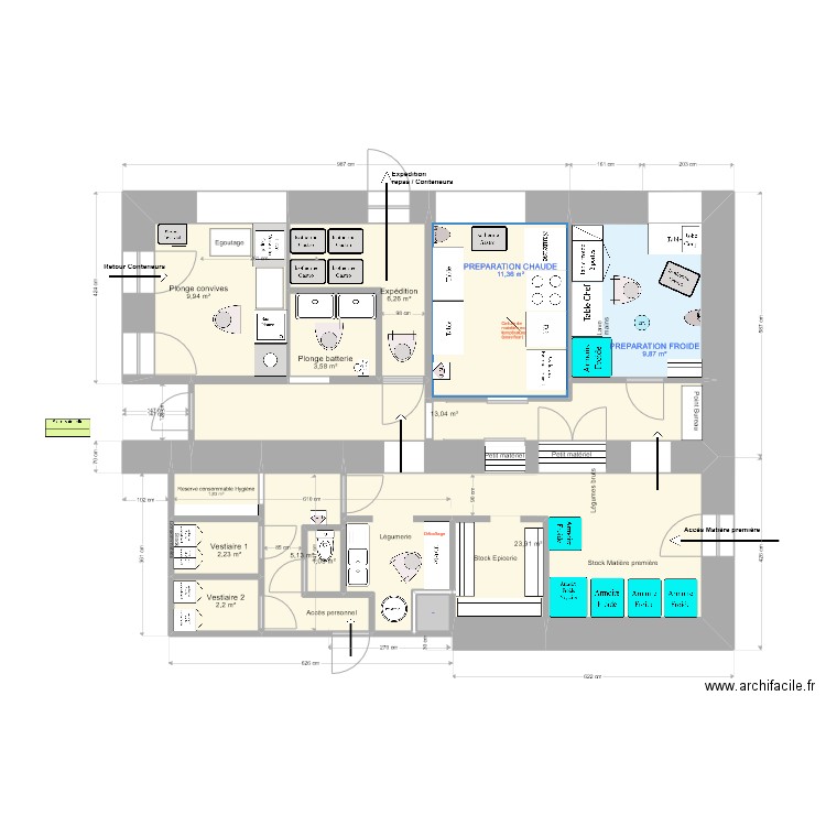 Mendionde 007. Plan de 13 pièces et 91 m2