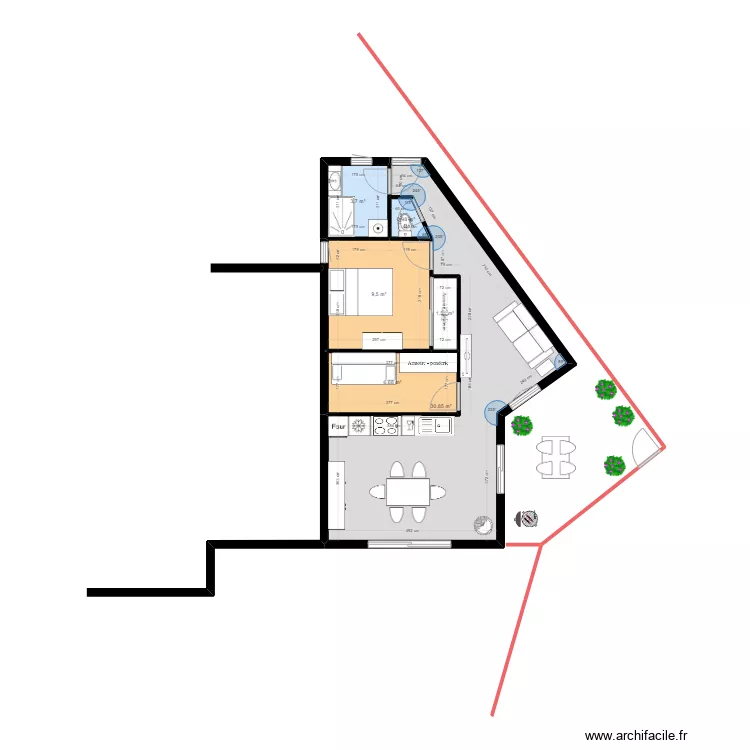 agrandissement pour maman. Plan de 