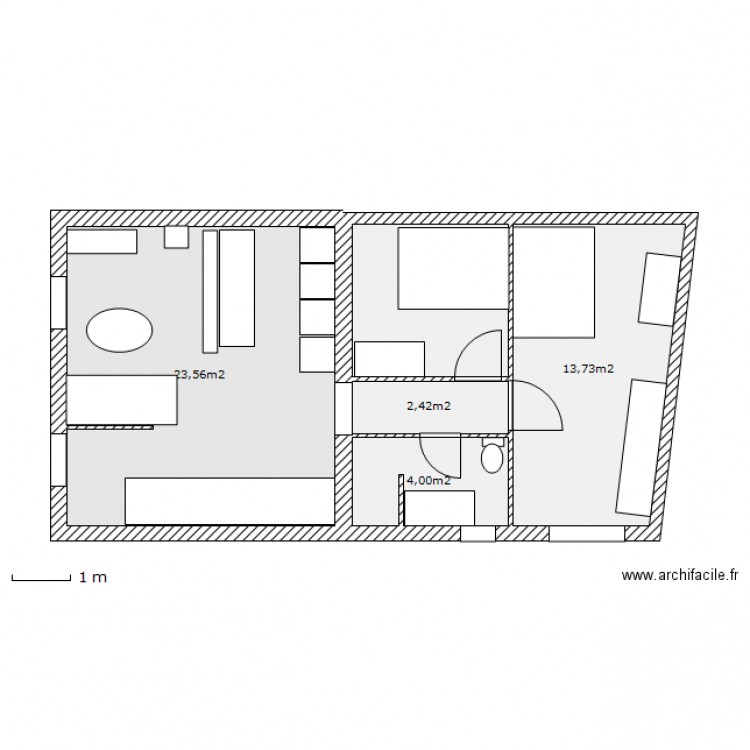 134 .1. Plan de 0 pièce et 0 m2