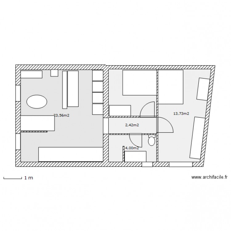 134 .1. Plan de 0 pièce et 0 m2