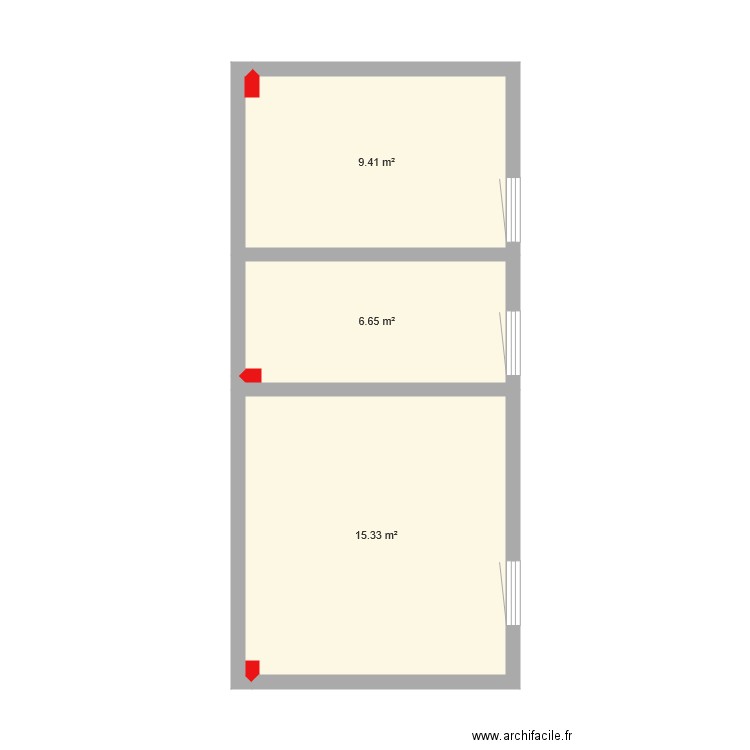 chalet chambre parentale JC. Plan de 0 pièce et 0 m2