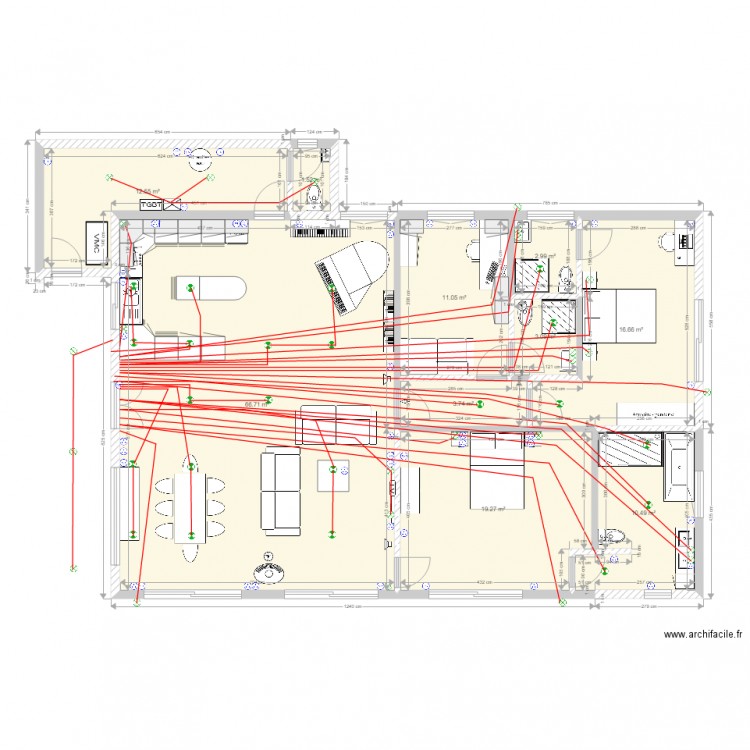 Caixas01 Lignes éclairage. Plan de 0 pièce et 0 m2