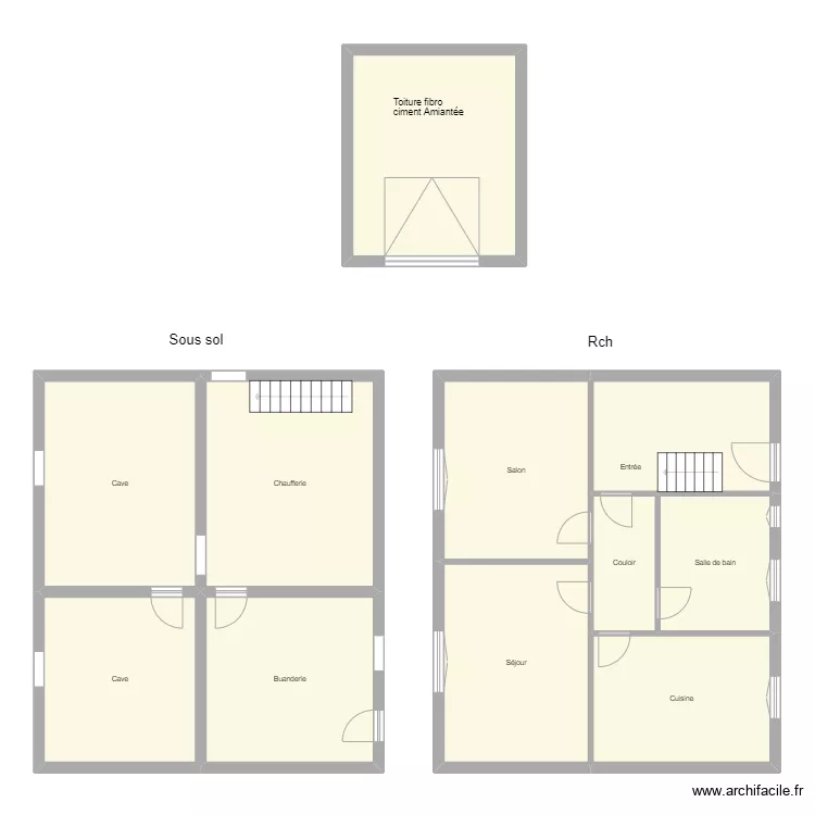 Croquis HEMBERGER Hubert. Plan de 