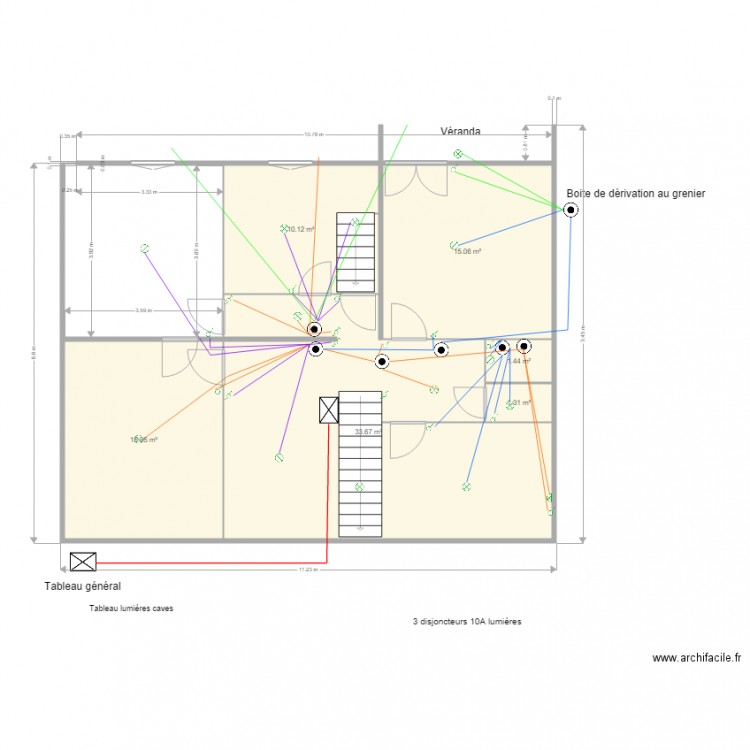 Plan 1er circuits DCL. Plan de 0 pièce et 0 m2