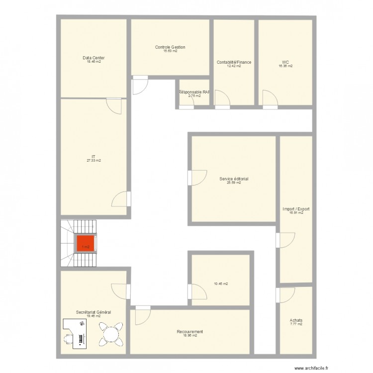 plan Librairie 3eme Etage. Plan de 0 pièce et 0 m2