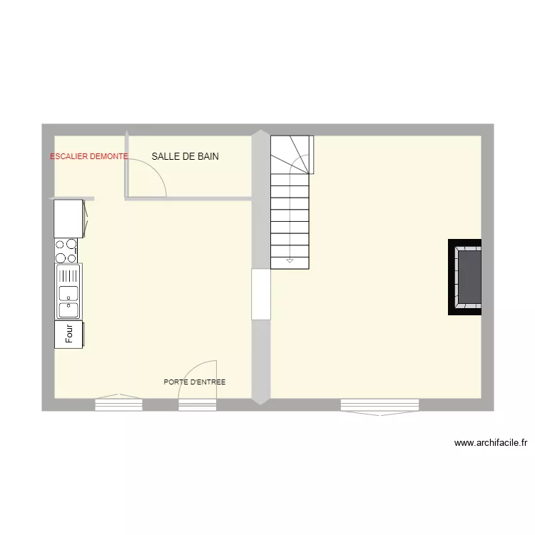 REZ DE CHAUSSE. Plan de 