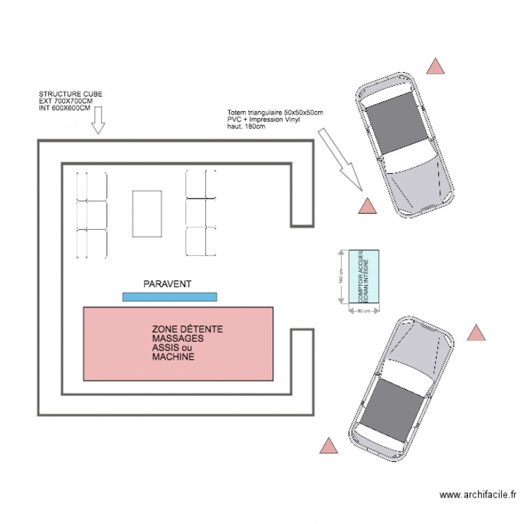 HAVAS ESPACE DÉTENTE OUTDOOR. Plan de 0 pièce et 0 m2