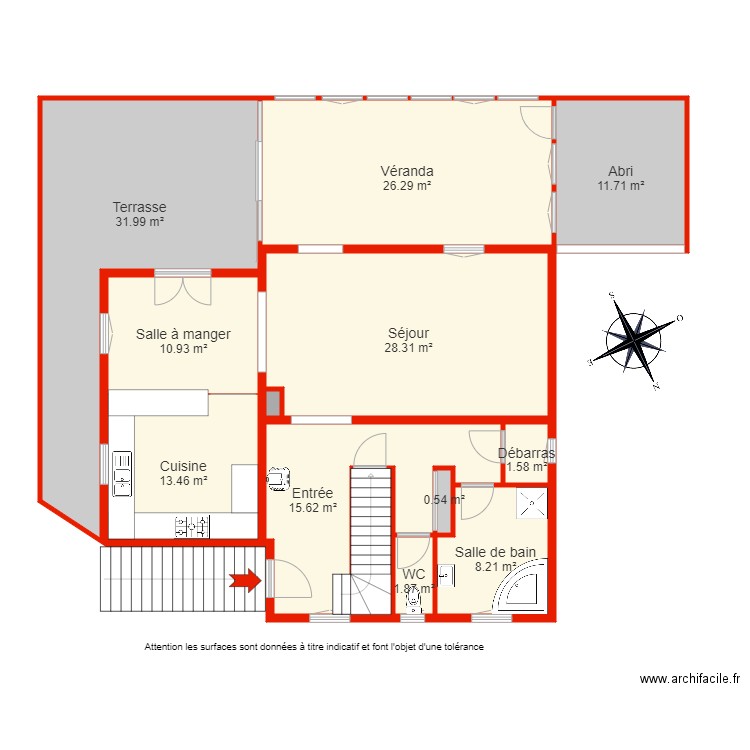 BI 6052 rdc non côté. Plan de 0 pièce et 0 m2