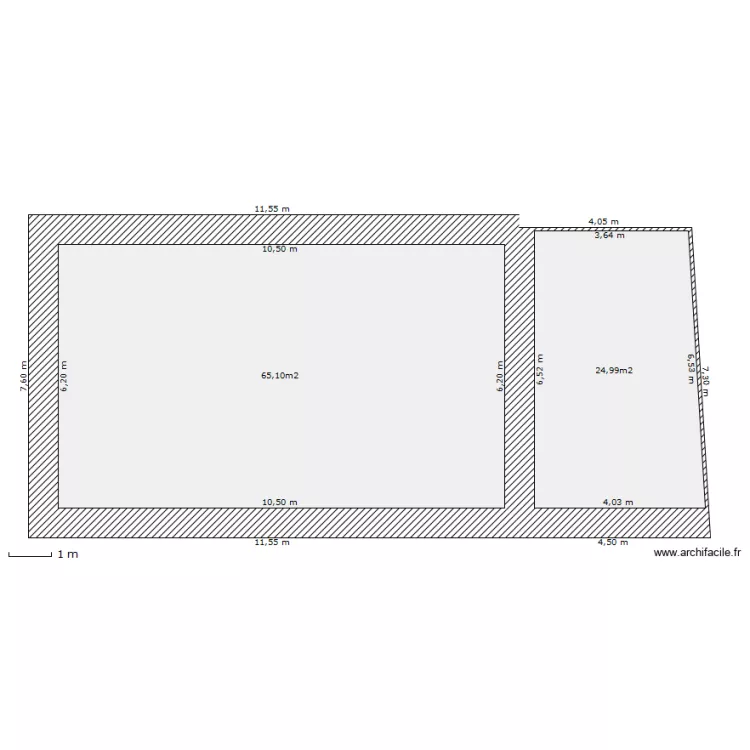 maison bas cot. Plan de 