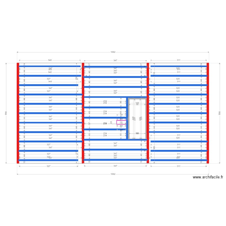 plan solivage rat tremie. Plan de 0 pièce et 0 m2