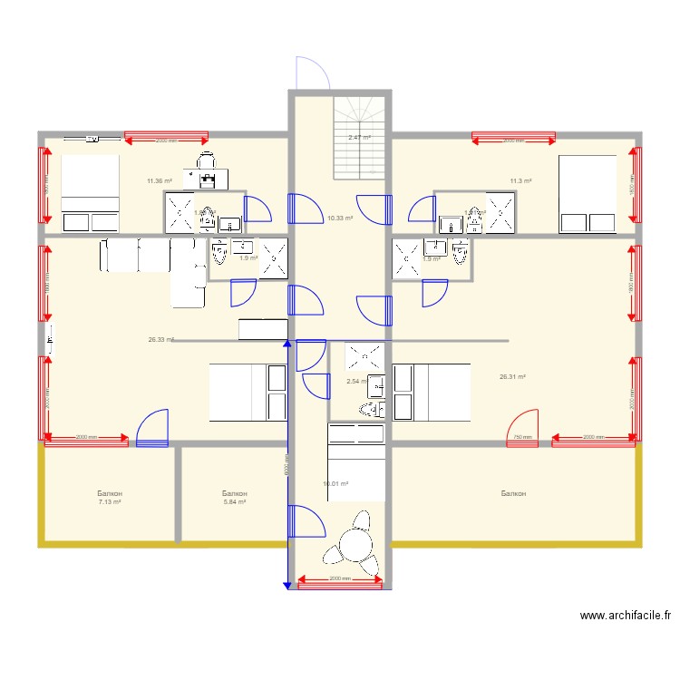 Modul Komplex. Plan de 0 pièce et 0 m2