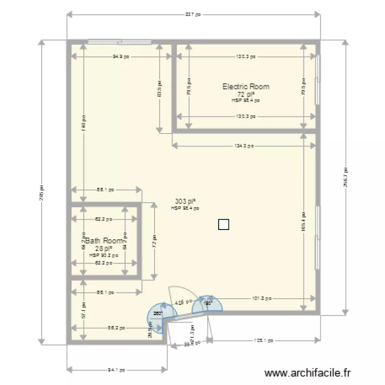 Appartement 01. Plan de 